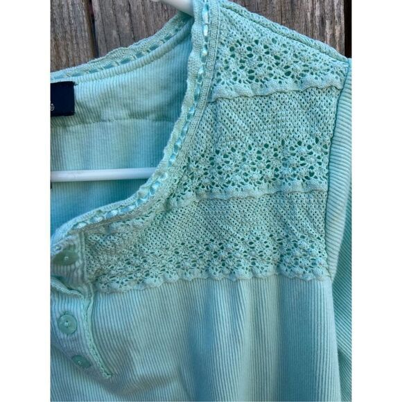 Denim & Co blouse vintage long sleeve size plus 1X - Picture 4 of 8